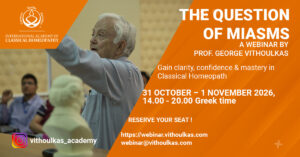 Vithoulkas Webinar 31 Oct - 1 Nov Banner 1200x628